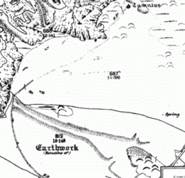 Hillsborough Promontory Fort (Ordnance Survey 1889)