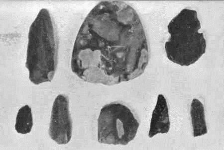 Flints from Kentisbury Down (Whybrow 1970 p 18)